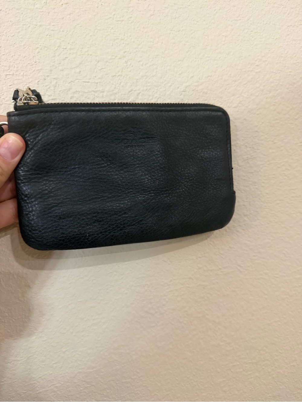 Coach leather wristlet